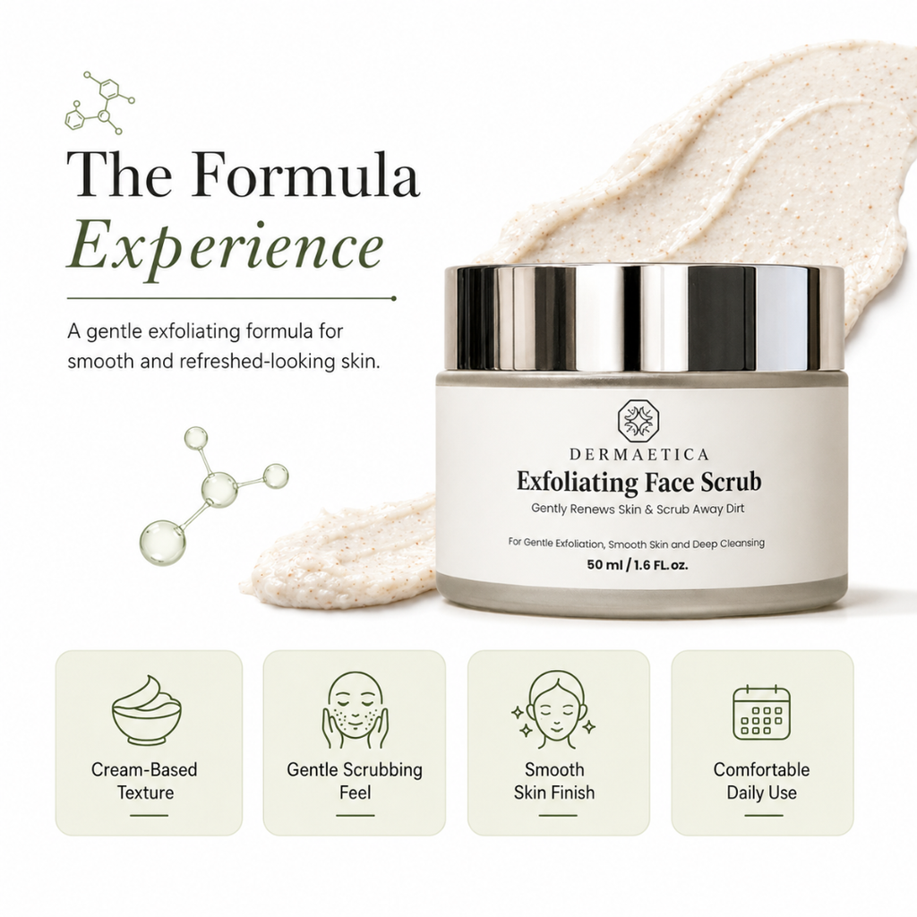 Exfoliating Face Scrub | Removes Dead Skin | Unclogs Pores | Smooth & Glowing Skin