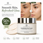 Exfoliating Face Scrub | Removes Dead Skin | Unclogs Pores | Smooth & Glowing Skin