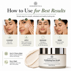 Exfoliating Face Scrub | Removes Dead Skin | Unclogs Pores | Smooth & Glowing Skin