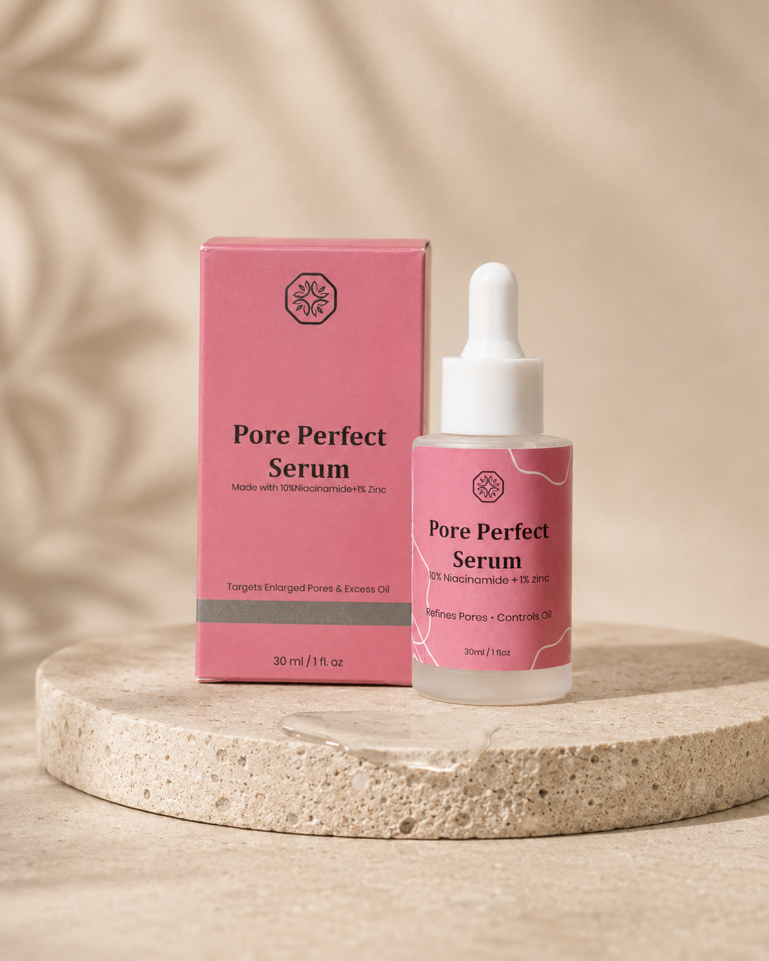 Pore Perfect Serum – 10% Niacinamide + 1% Zinc – Refines Pores, Controls Oil – Targets Enlarged Pores & Excess Oil – Lightweight Formula – 30ml