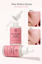 Pore Perfect Serum – 10% Niacinamide + 1% Zinc – Refines Pores, Controls Oil – Targets Enlarged Pores & Excess Oil – Lightweight Formula – 30ml